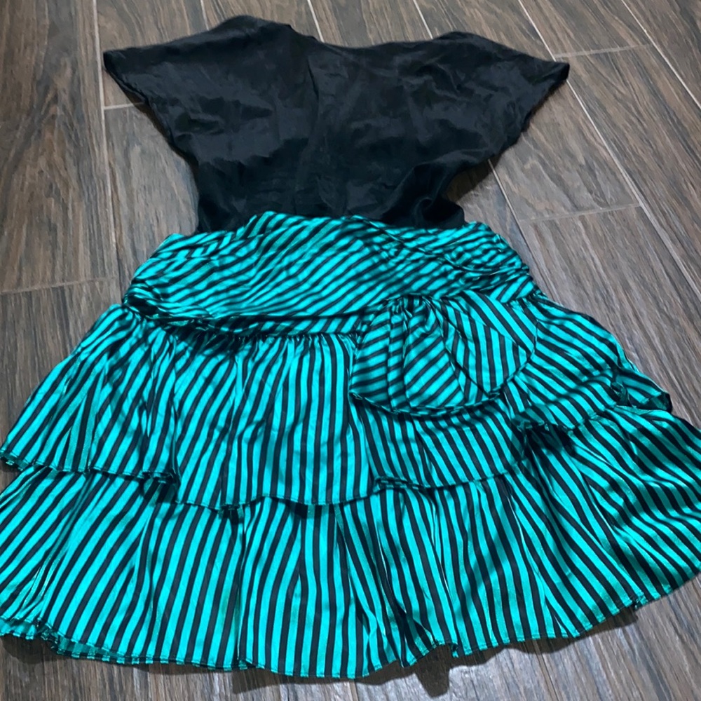 Breakin Loose vintage striped layered velvet dress